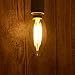 ASELIGHT 6W Dimmable C35-B E12 2700K LED Light Bulbs,Light Bulbs,Led Bulbs, 60 Watt Incandescent Candle Bulbs Replacement,C35-B 2700K Warm White Bulbs,E12 Bulbs,LED Bulb Lamps,LED Bulb Lighting 6 Pack
