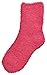 Trimfit Little Girls Microfiber Fuzzy Printed Cozy Socks Anti-Skid 4-pack, Multi, S/7-9 sock/9-3 shoe size