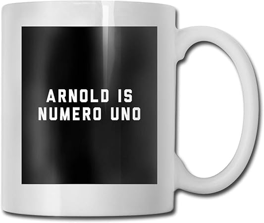 Arnold Is Numero Uno 11 Once Tazza Di Caffe Divertente Bianca Amazon It Casa E Cucina