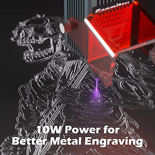 Genmitsu 10W Compressed Spot Laser Module with Air Assist Nozzle, 0.08mm*0.05mm Laser Spot, for 3020-PRO Ultra, 3030-PROVer MAX, 4040-PRO, 4040-PRO MAX, PROVerXL 4030 V2, PROVerXL 6050 Plus CNC Router