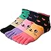 kilofly Cute Full Toe Socks Value Pack, with Small Earflaps, Set of 3 Pairs
