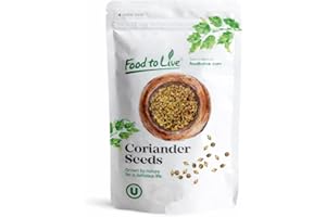 Food to Live - Whole Coriander Seeds, 4 Oucnes – Non-GMO Verified, Dried Cilantro Seeds, Vegan, Kosher, Bulk. Rich in Antioxi