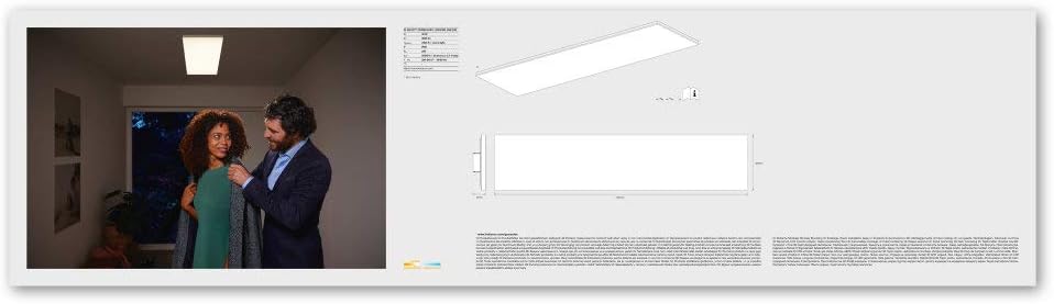 LEDVANCE Panel for Ceiling | PLANON Frameless / 40 W | Beam Angle: 110 | Warm White | 3000 K | Aluminum | IP20 - Image 5