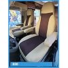 Maat stoelhoezen compatibel met camper bestuurder en passagiers Kleurnummer: 830 beige mokka