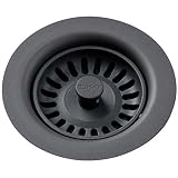 Elkay LKQS35GY DRAIN WITH REMOVABLE Dusk Gray Disposer Strainer, LKQS35