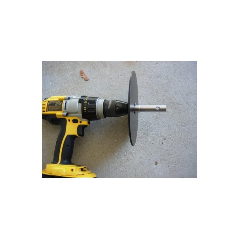 Ice Auger Cordless Drill Adapter for Ice Fishing Fits 3/8 and 1/2 Drills MasterBasser