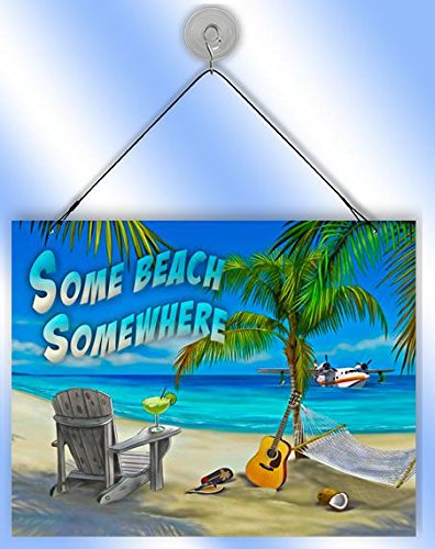 Some Beach Somewhere Sun Catcher from Redeye Laserworks