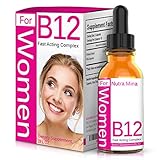 Vitamin B12 Liquid Drops for Women - Superior Absorption to Increase Metabolism and Boost Energy Levels, Made in USA - 2 Fluid Ounces