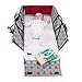 3 in 1 Travel Bassinet Diaper Bag Change Mat, Non Toxic, Waterproof Premium Quality, Lightweight, Baby Travel Crib, Stroller Handles, Bonus Free Draw-String Bag, Mulitfunctional Portable Carry Cot