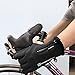 Anqier Winter Gloves, Touch Screen Windproof Warm Hand Gloves Cycling Gloves for Men and Women, Black, Small