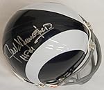 Jack Youngblood Signed LA Rams White Throwback Riddell Mini Helmet w/HF'01