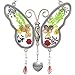Sisters Butterfly Sun Catcher - Dried Flowers and Sister Charm - 4 1/4