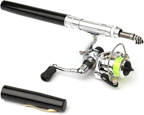 telescopic fishing rod with reel