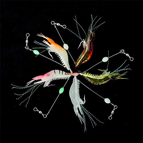 image for Amoygoog Saltwater Fishing Lures Shrimp bass Lures Shrimp Baits, Fishi