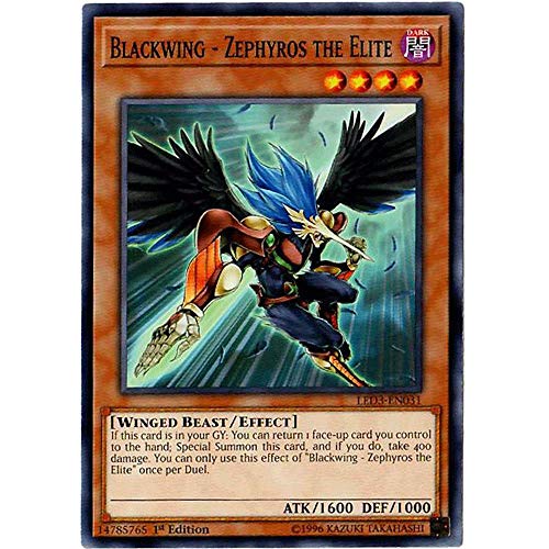 Blackwing - Zephyros The Elite - LED3-EN031 - Common - 1st Edition