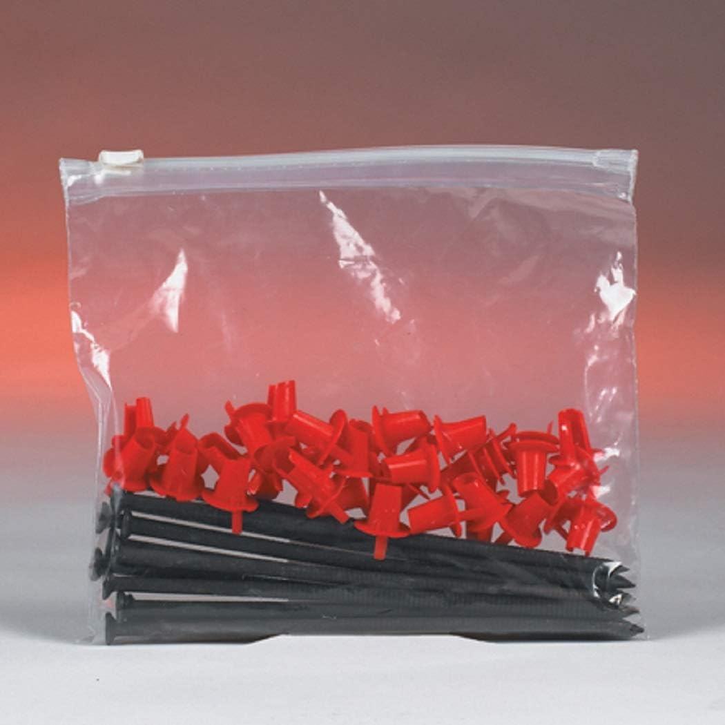 100 9x12 Clear Plastic Bag ZipTop Bags Slide Seal Zipper