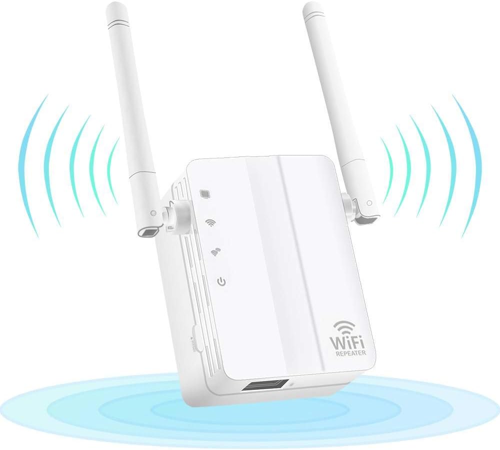 WiFi Range Extender, WiFi Repeater Wireless Signal Booster, 2.4 GHz WiFi Extender with 1 RJ45 Ethernet Port, Extends WiFi Coverage to Home Devices, 1PC