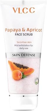 VLCC Papaya & Apricot Face Scrub 80gm Twin Pack - Exfoliate & Renew Skin view 5