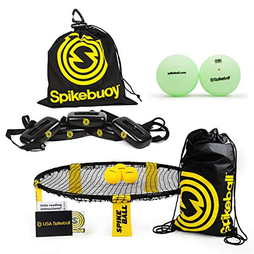 Spikeball 3 Ball Kit Bundle with Spikebuoy + Glow in The Dark Balls