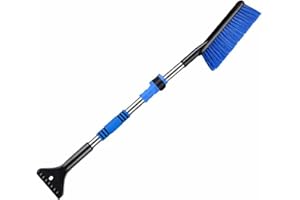 27-Inch Snow Brush & Detachable Ice Scraper – 2-in-1 Car Winter Tool with Ergonomic Foam Grip for Cars, Trucks, SUVs, Windshi