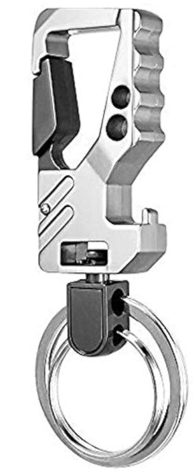 Car Key Chain Bottle Opener Keychain for Men and Women (Silver/Gun Colour)