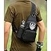 CREATOR Tactical Sling Bag Military MOLLE Crossbody Pack Shoulder Backpack with Water Bottle Holder Hiking Daypack