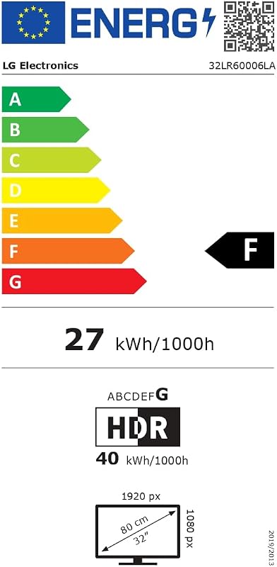32LR60006LA - TV FHD de 32" (80 cm), Smart TV webOS 23, processador α5 AI Gen6, HDR10/HLG, Dolby Digital Plus, AI Sound, Google Assistant, Apple AirPlay, ThinQ, HDMI, USB, Bluetooth, Wi-Fi — foto 8 de 8