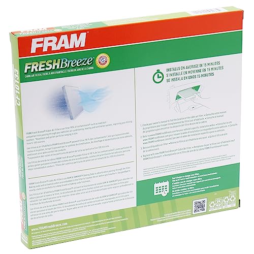 FRAM Fresh Breeze Cabin Air Filter Replacement for Car Passenger