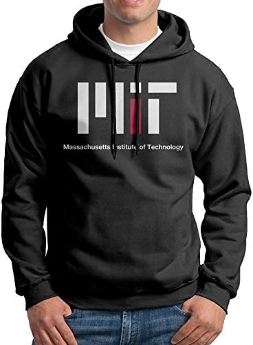 MIT Massachusetts Institute Of Technology Men Long Sleeve Black Hoodies Outwear Jacket