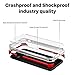 iPhone X Case - Double Layer Shock-Absorbant Material - Lightweight Slim Fit Design - Transparent Polycarbonate Backing - Drop-Resistant Protective Case for iPhone X (Red)