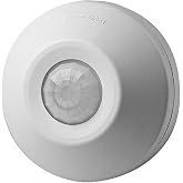 Leviton PIR Ceiling Mount Occupancy Sensor, 120-277V, 1000W, 570SF Field-of-View, ODC0S-I1W, White