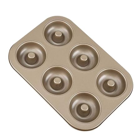 FOOX Molde de Acero al Carbono Antiadherente para Donas ...