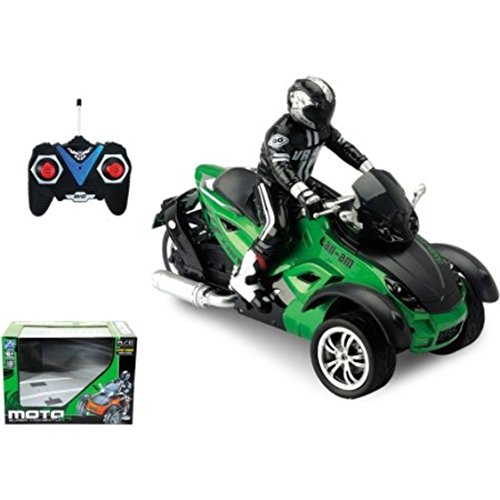 Green Remote Control 1:10 Scale Motorcycle