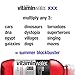 vitaminwater xxx, electrolyte enhanced water w/ vitamins, açai-blueberry-pomegranate drinks, 16.9 fl oz, 6 Pack
