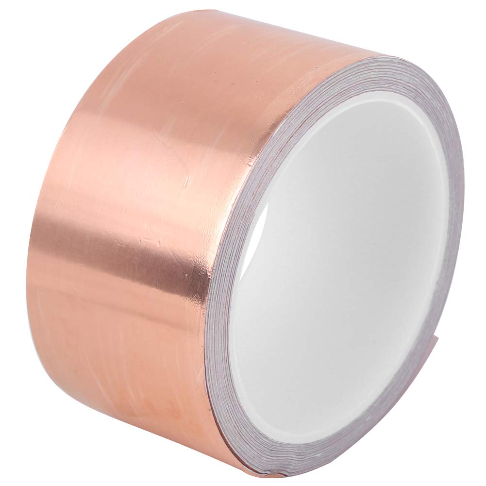Copper Foil Tape SingleConductor Shielding Conductive Electronics for Electric Guitar EMI Shielding Electric Guitar Part (10M)
