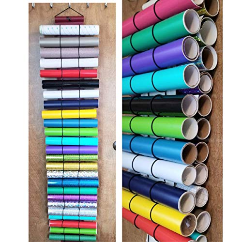 Vinyl Roll Holder, Diamond Painting, 50 Roll Capacity, 25 on Each Side, Burgundy by The Roll Keeper - Thumbnail 6
