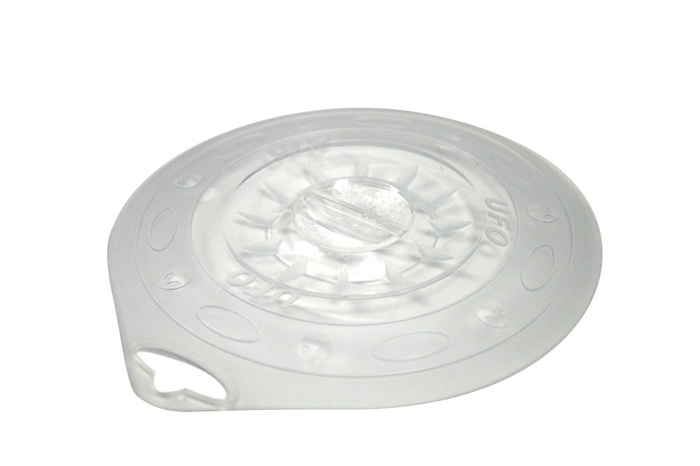 SILIKOMART - UFO 10 - Round Universal Silicone Lid, 105 mm, Transparent, Transparent