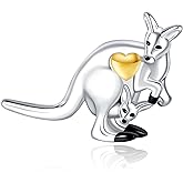 NINGAN 925 Sterling Silver Charm Golden Love Charm Buckle Safety Chain Travel Bead Firefly Dragonfly Pendant, Suitable for Women Bracelet and Necklace as Gift from Mom and Friends