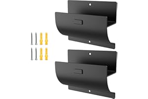 Juformin Heavy-Duty Ladder Hanger-Wall Mount Ladder Hooks for Storage-Wheelbarrow Hangers for Garage Wall-2 Pack