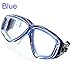 Globalstore Swim Diving Snorkel Mask, Scuba Adjustable with 100% Silicone Skirt Tempered Glass Lenses Anti-Fog Scratch-Resistant Panoramic