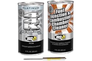 Smilyeez BG K1003 Fuel Injection & Combustion Chamber Cleaner PN 201 & BG Platinum 44K Fuel System Cleaner PN 208 Kit with Pocket Screwdriver (1)