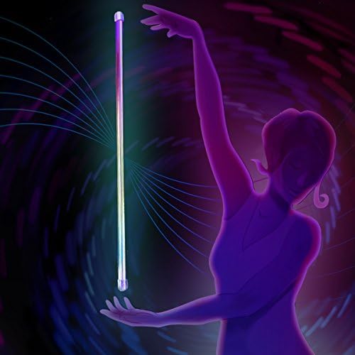 Flow-wand Levitation Dancing Wand - Holographic Silver, Short String "Classic"