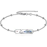 YFN Mountain Bracelet for Women Sterling Silver Nature Bracelet Jewelry Gift for Skiers, Hikers, Campers, Climbers and Nature Lovers