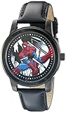 Marvel Spider-Man Men's W002553 Spider-Man Analog Display Analog Quartz Black Watch