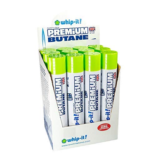 Whip-it! 12 cans (1 case) 400ml Premium Refined Butane Fuel Zero Impurities