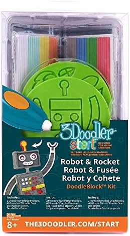 Aliquantum International 3Doodler START DoodleBlock Kit - Rocket - Robot