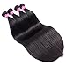 10A Brazilian Remy Straight Hair 4 Bundles 24 26 28 30inch Unprocessed Virgin Brazilian Human Hair Weave Weft Long Straight Hair Extensions Natural Black Color
