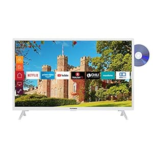 Telefunken XH32J511D-W 32 inch televisie (Smart TV incl. Prime Video/Netflix/YouTube, HD ready, DVD-speler, Works with…