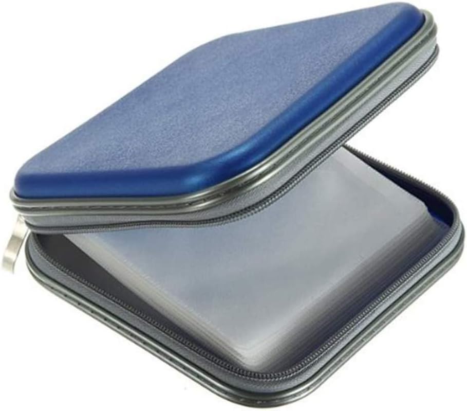ZYHW Auto Car CD VCD DVD Organizer Square Case Storage Holder Blue: Automotive