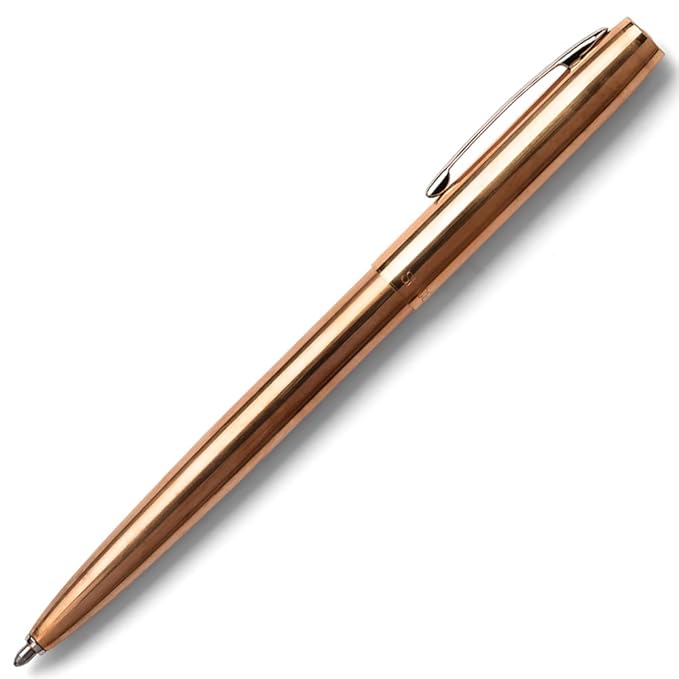 Fisher Space Pen Space, Upside Down, Extreme Ballpoint Pen, Raw Brass